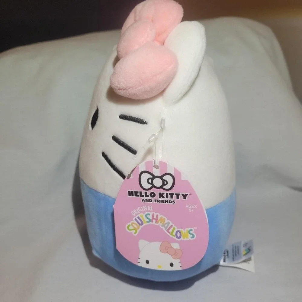 Squishmallow Official Kellytoy Sanrio Squad Squishy Stuffed Hello Kitty 7